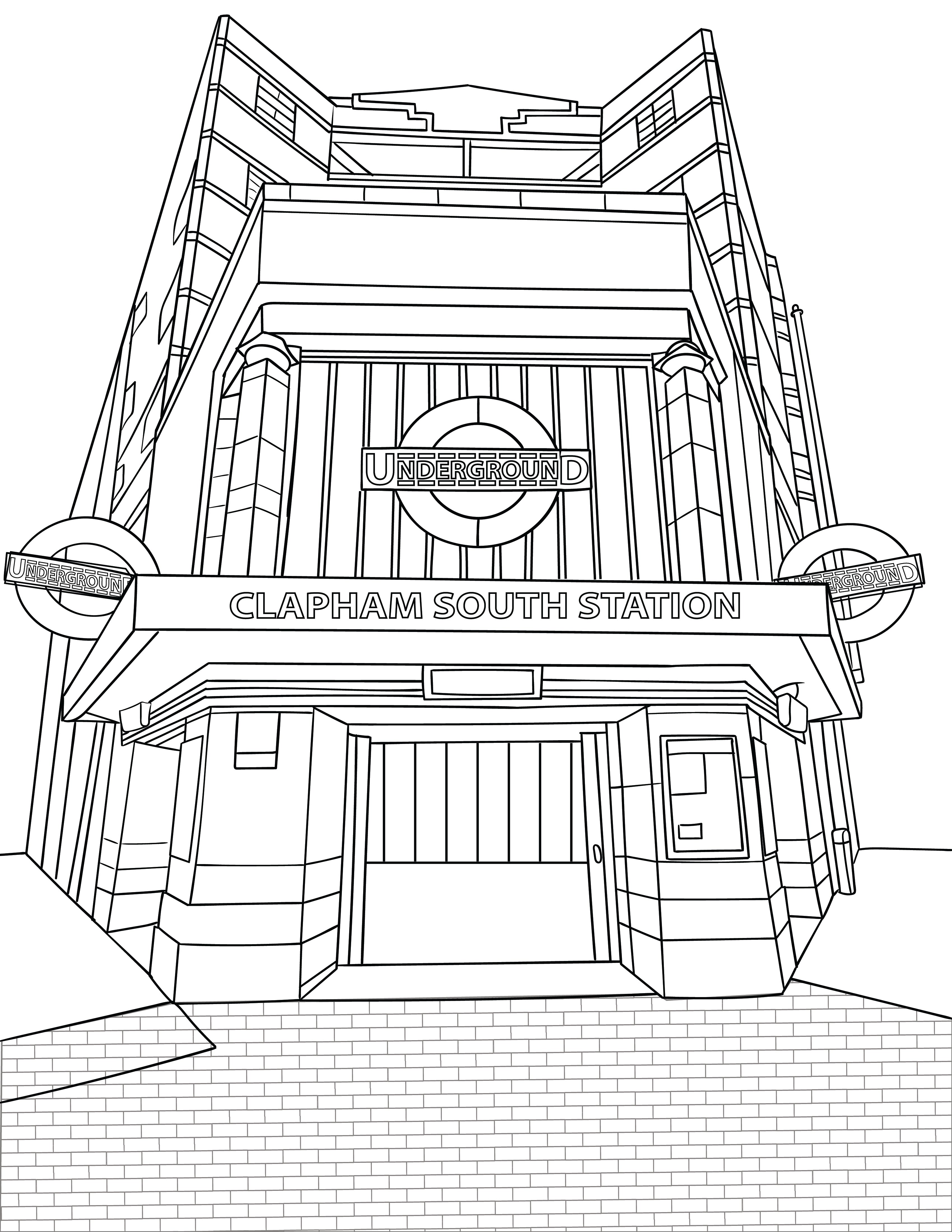 Clapham Colouring Book (A4)