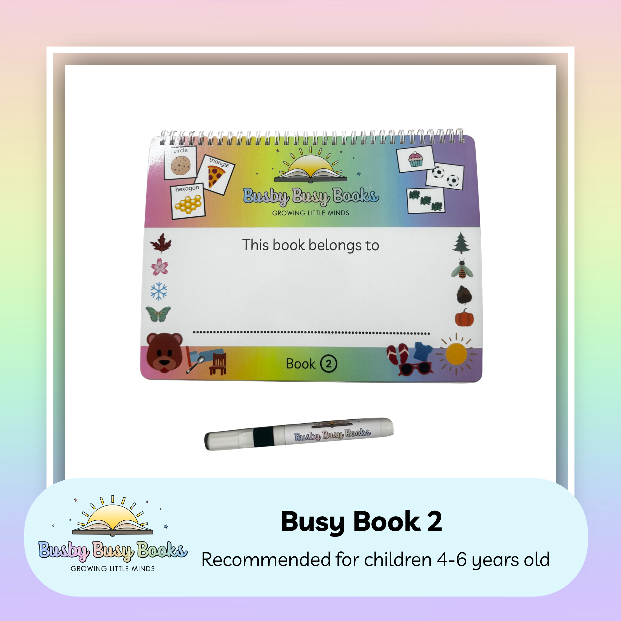 Book 2 - Age 4-6 years - Early Years Busy Book