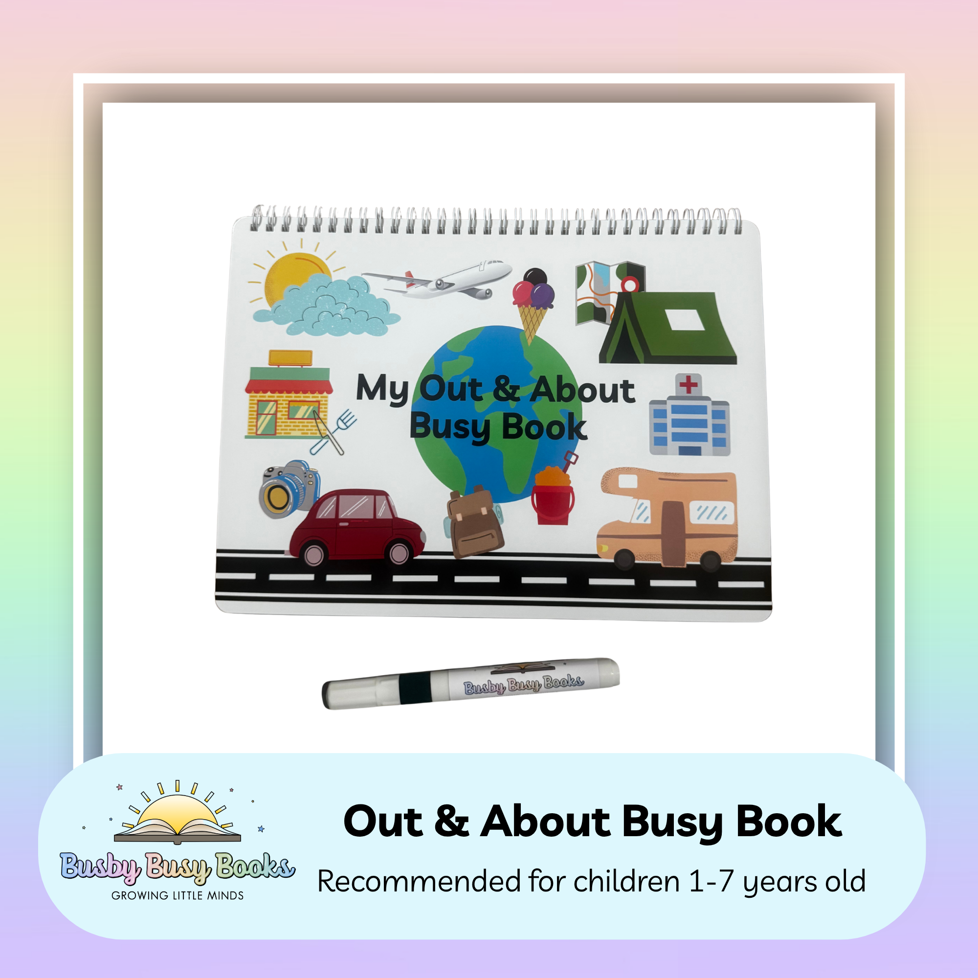Out & About Busy Book (Age 1-8 years)
