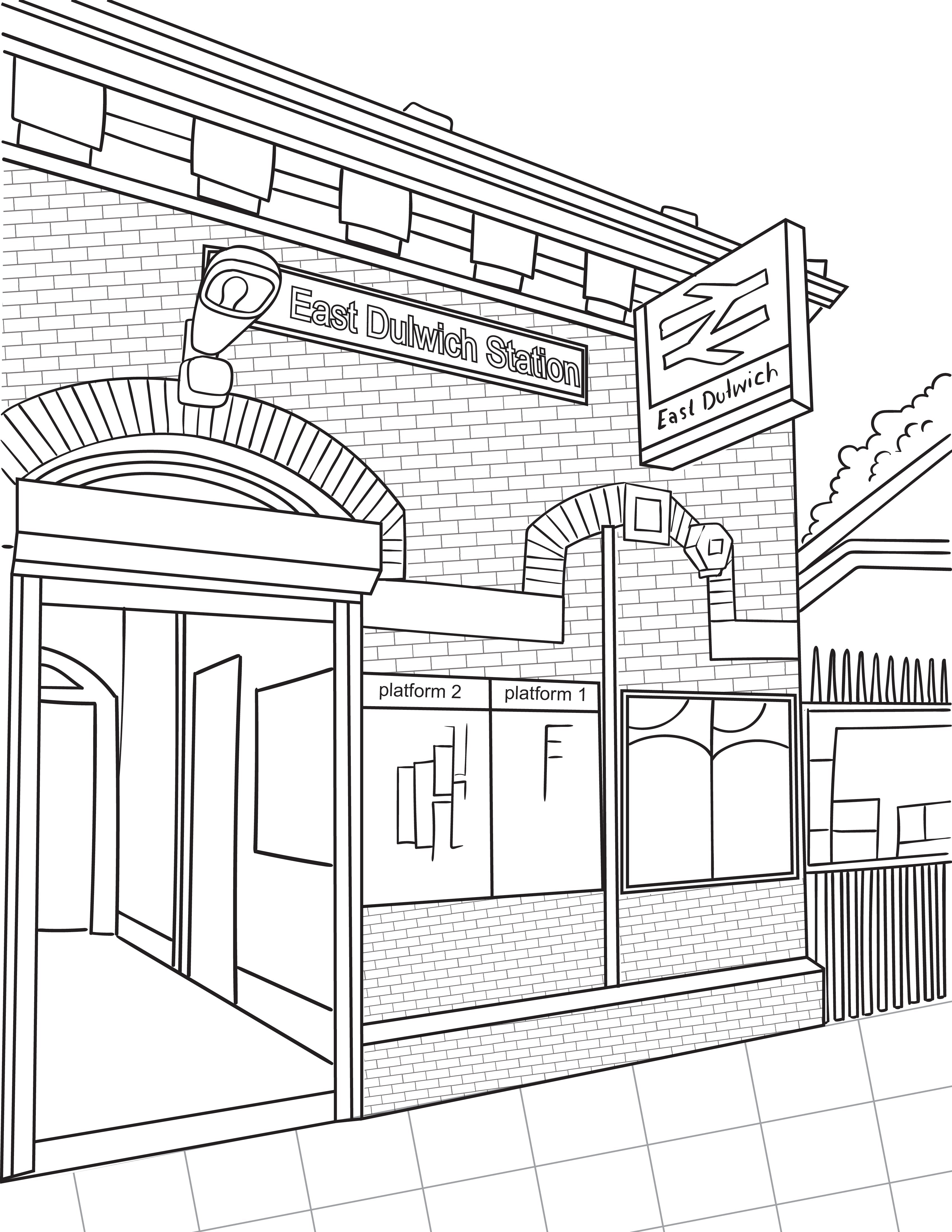 East Dulwich Colouring Book (A4)