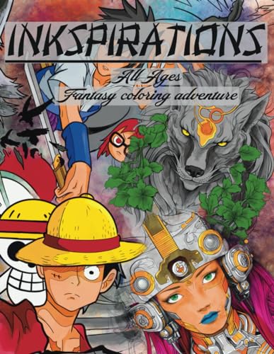 Haskill - Inkspirations  All Ages Fantasy Coloring Adventure - New pap