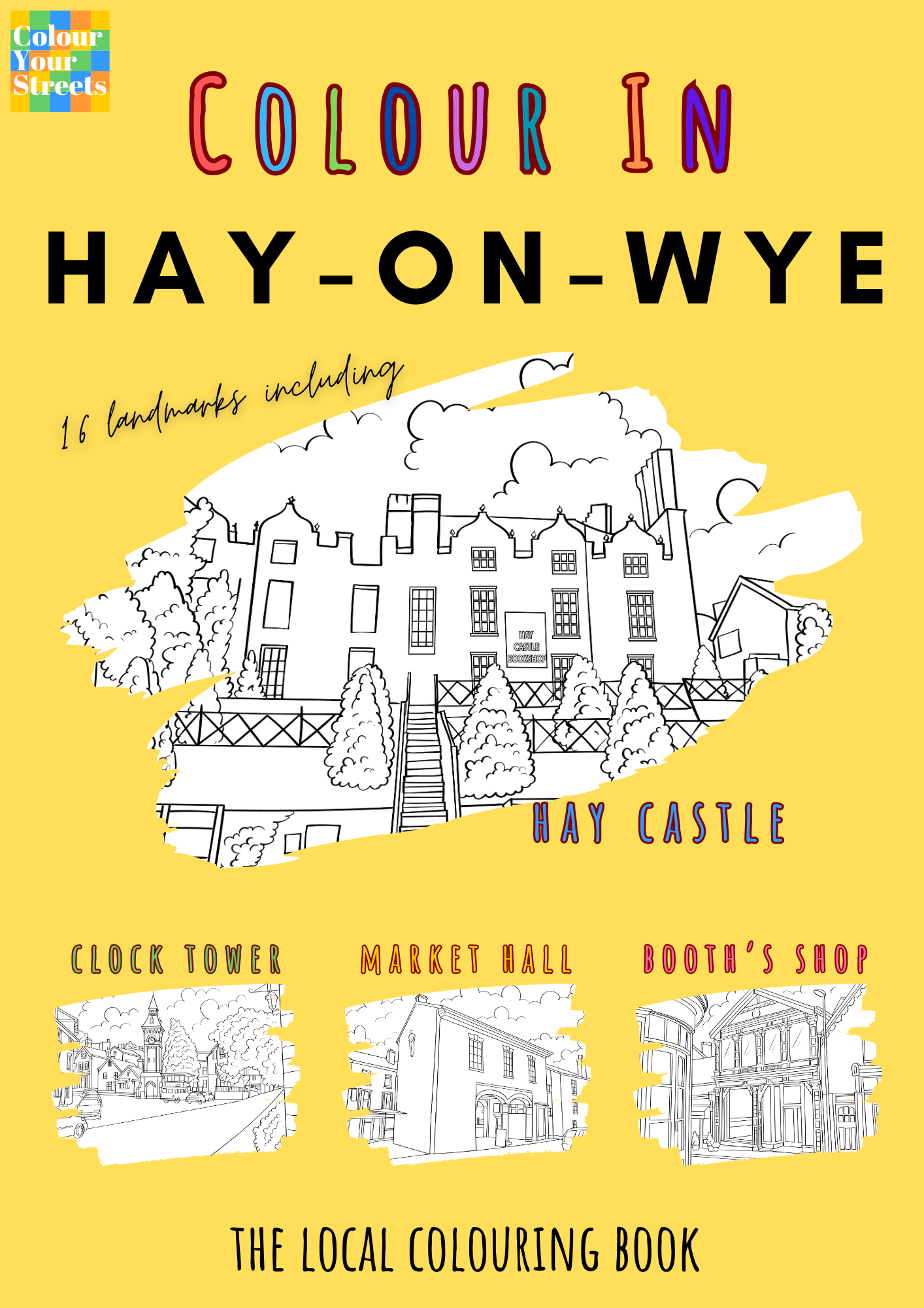 Hay-on-Wye Colouring Book (A4)