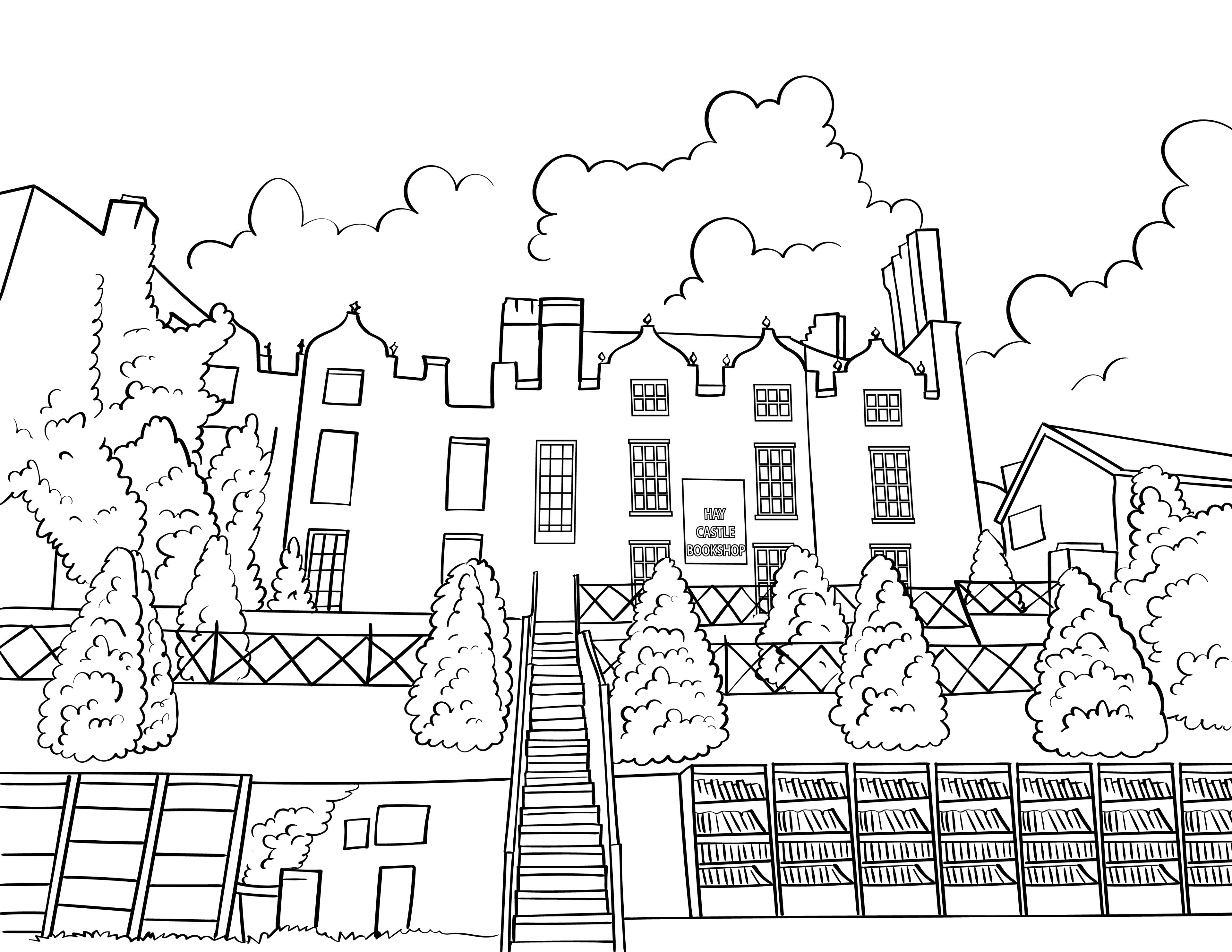 Hay-on-Wye Colouring Book (A4)
