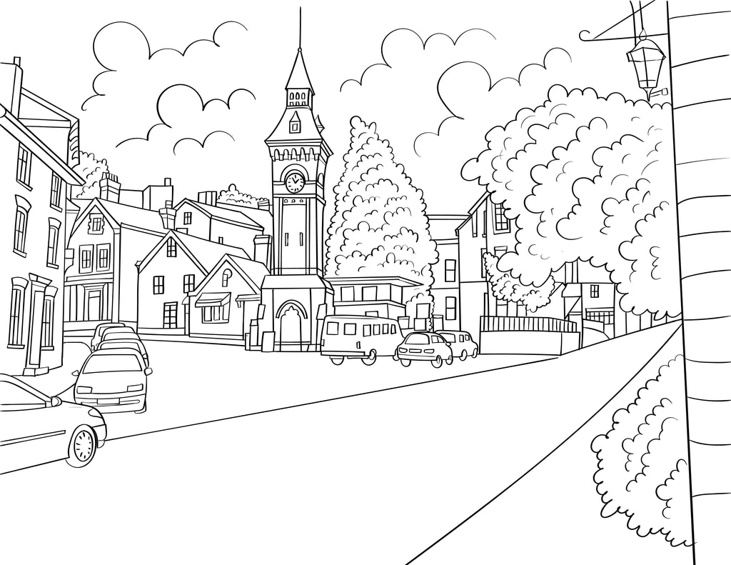 Hay-on-Wye Colouring Book (A4)