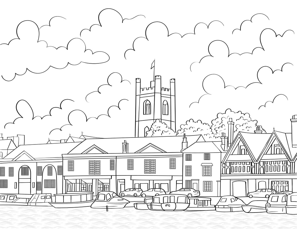 Henley On Thames Colouring Book (A4)