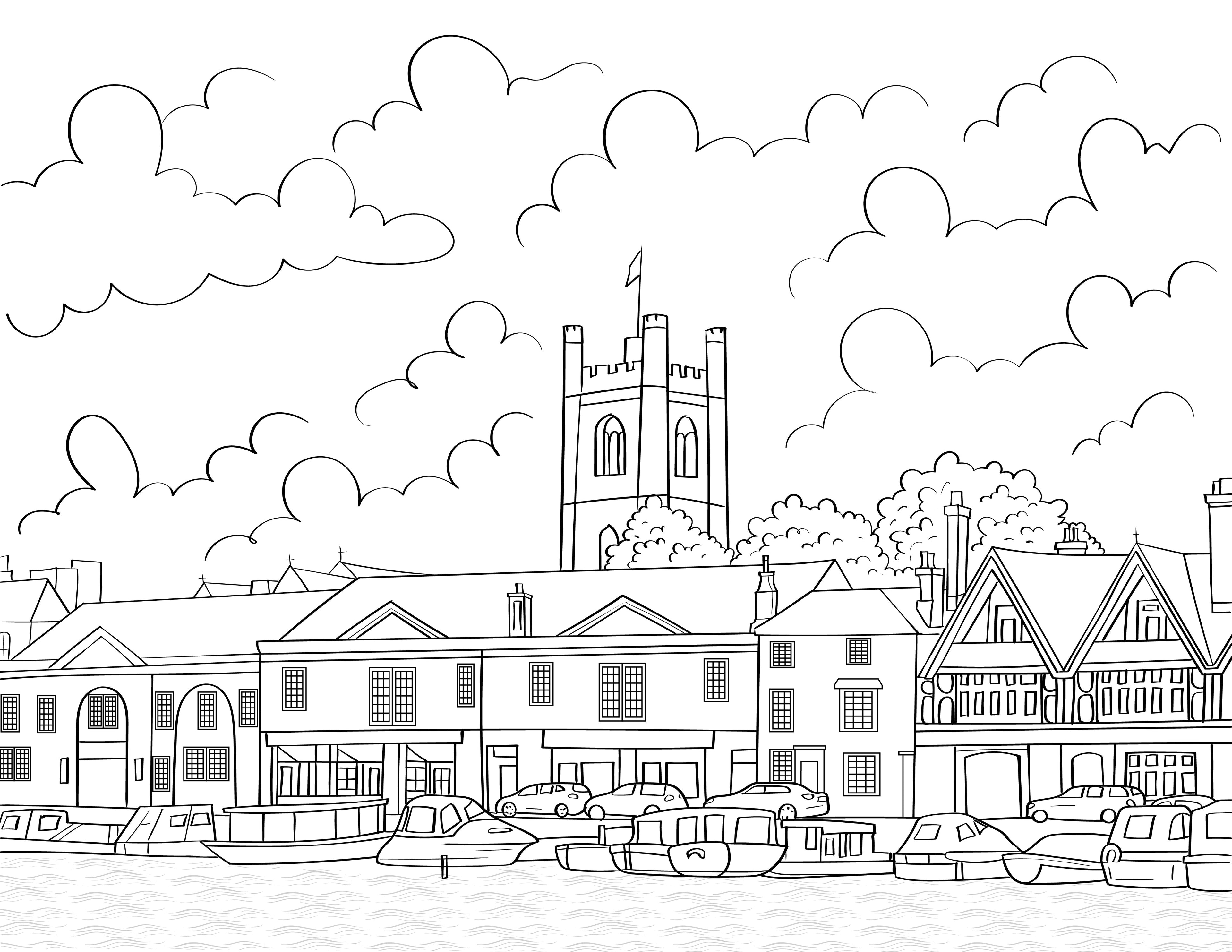 Henley On Thames Colouring Book (A4)