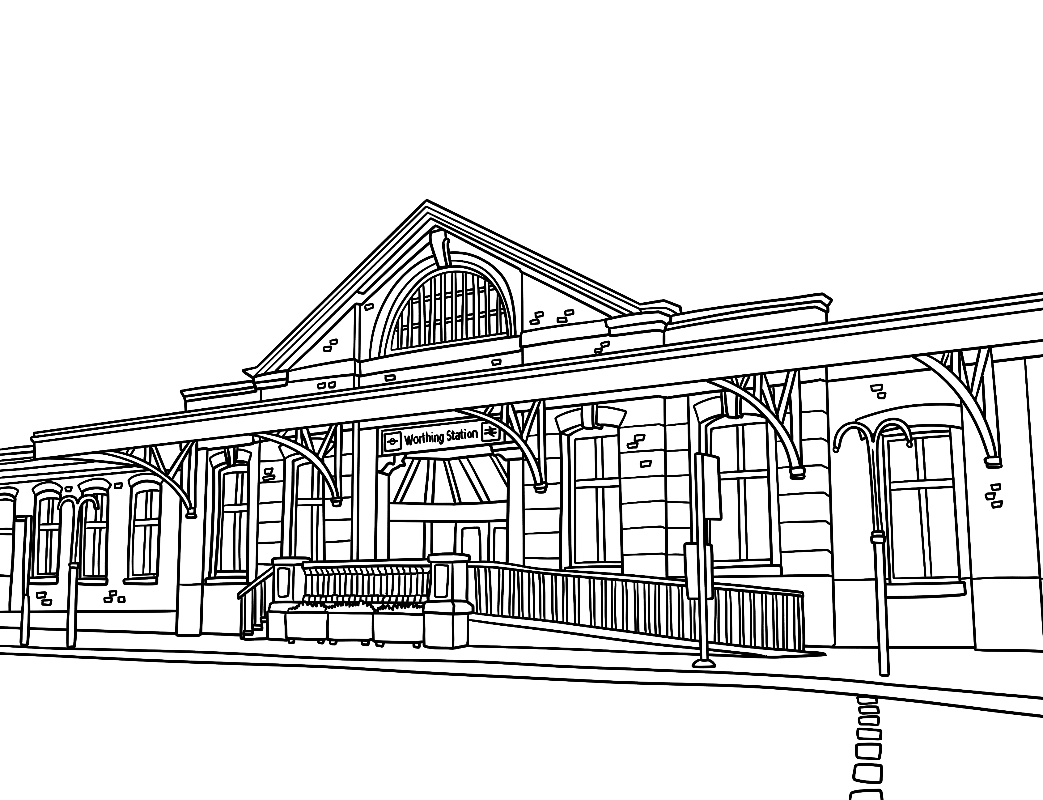 Worthing Colouring Book (A4)