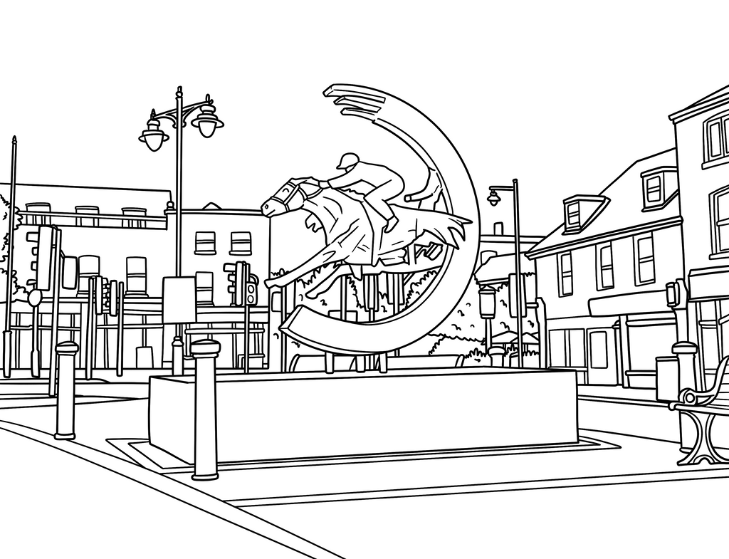 Epsom Colouring Book (A4)