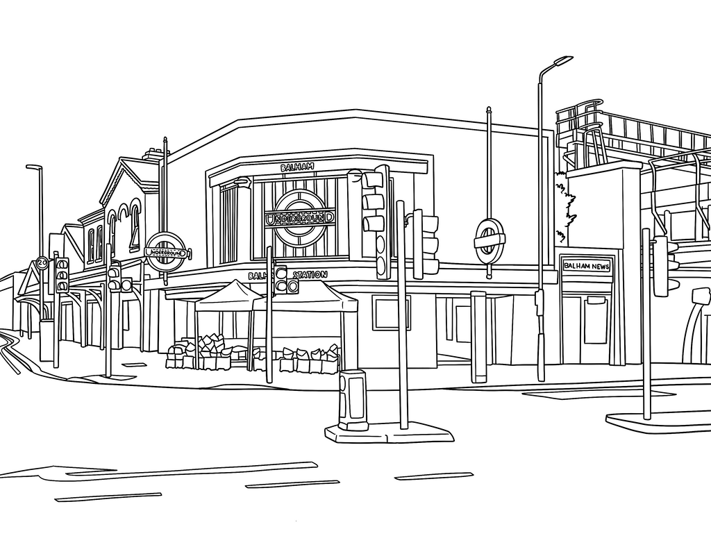 Balham Colouring Book (A4)