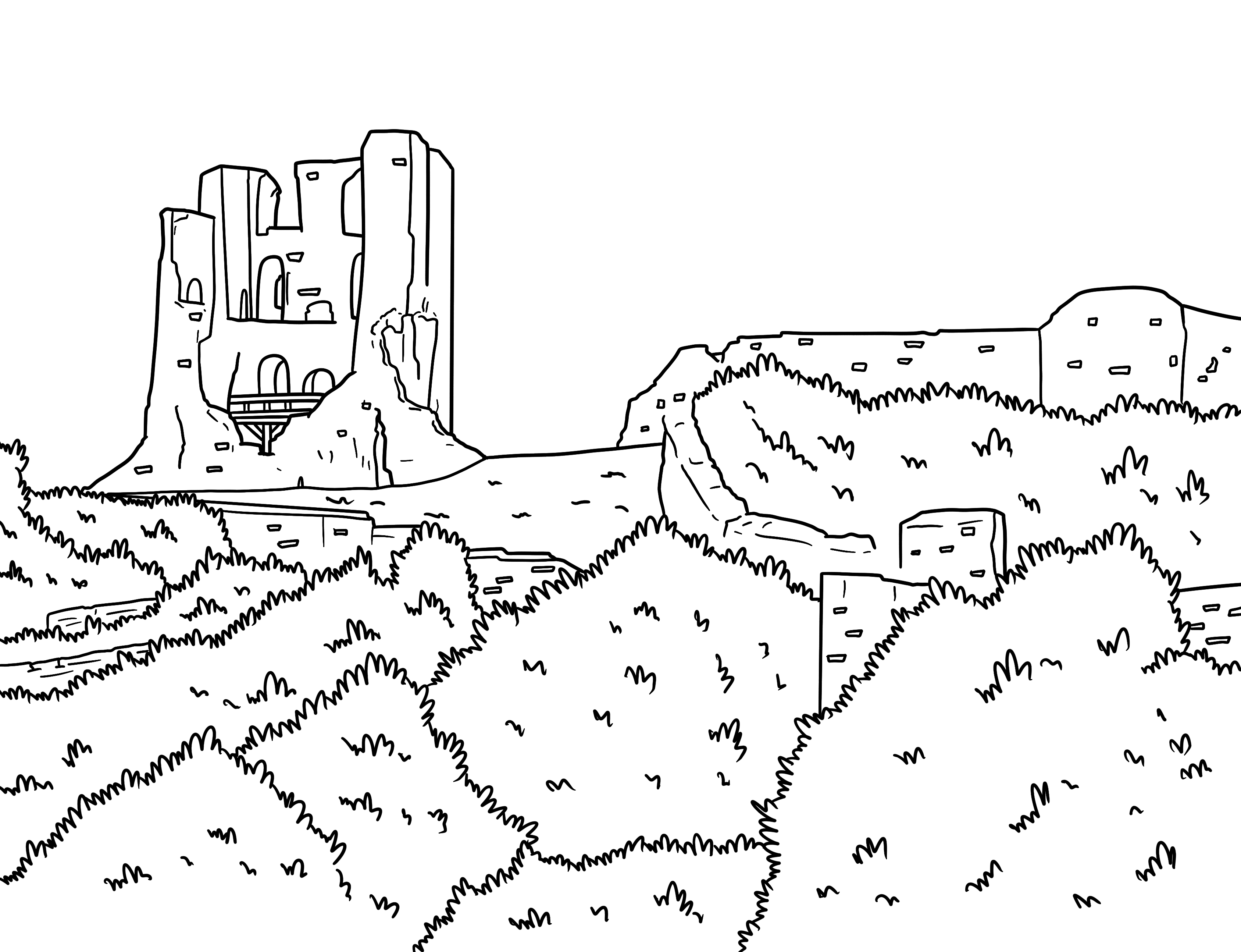 Scarborough Colouring Book (A4)