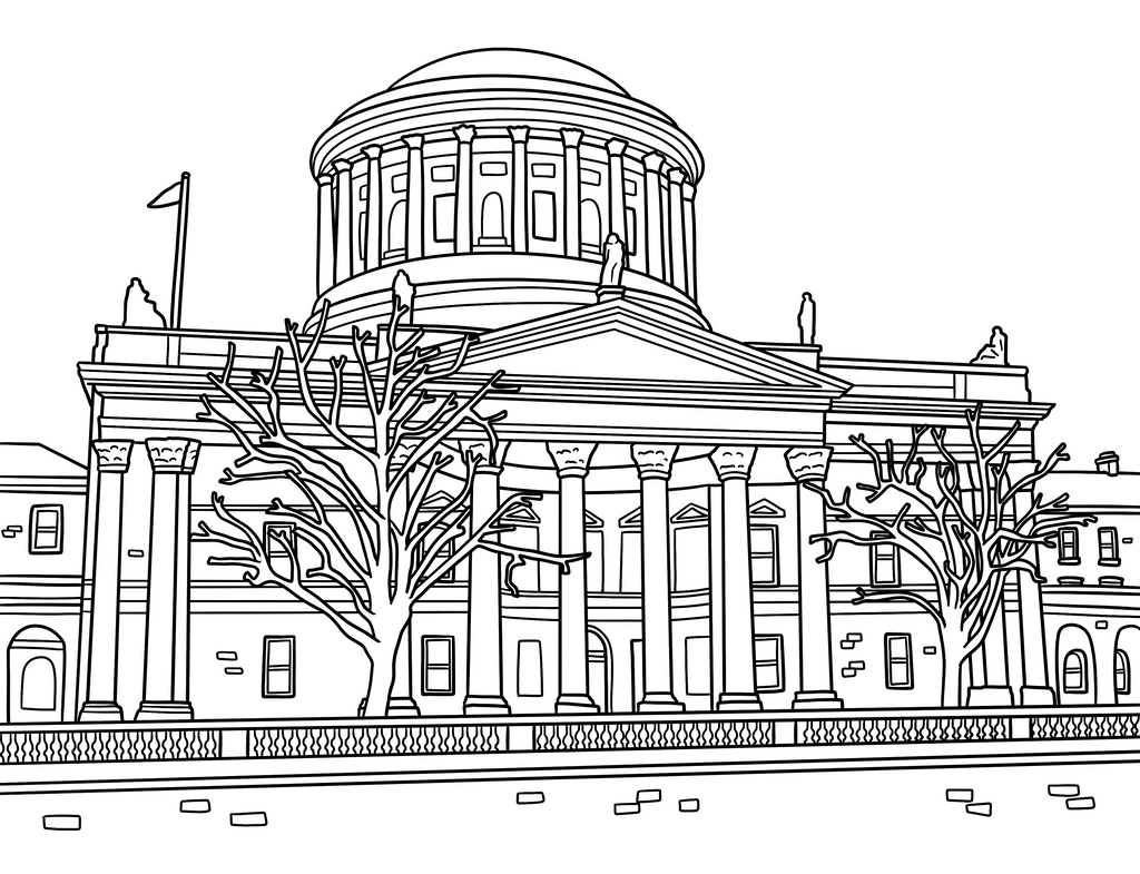 Dublin Colouring Book (A4)