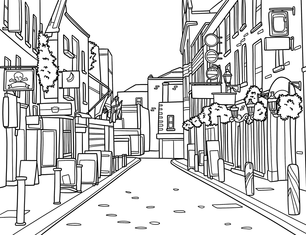Dublin Colouring Book (A4)
