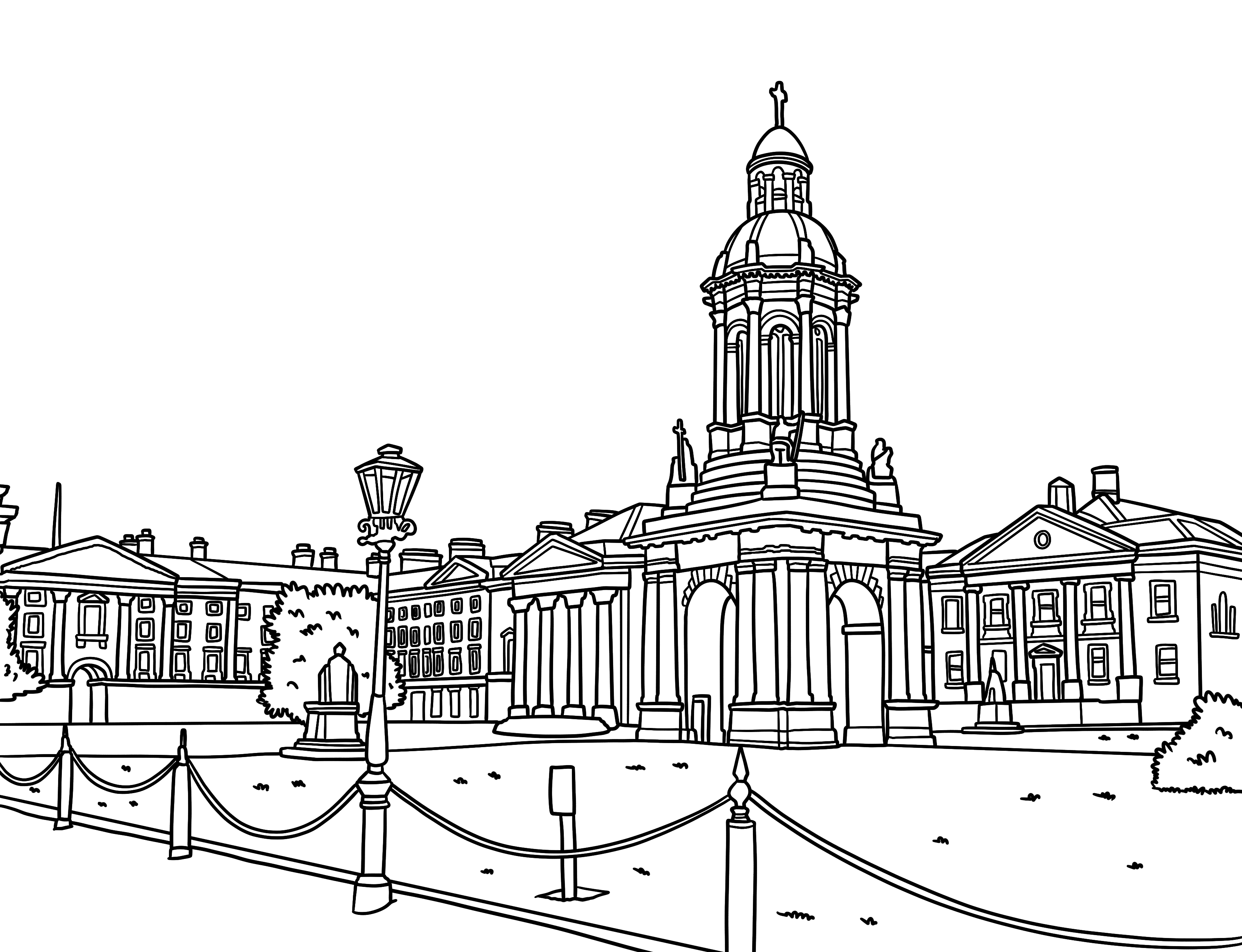 Dublin Colouring Book (A4)
