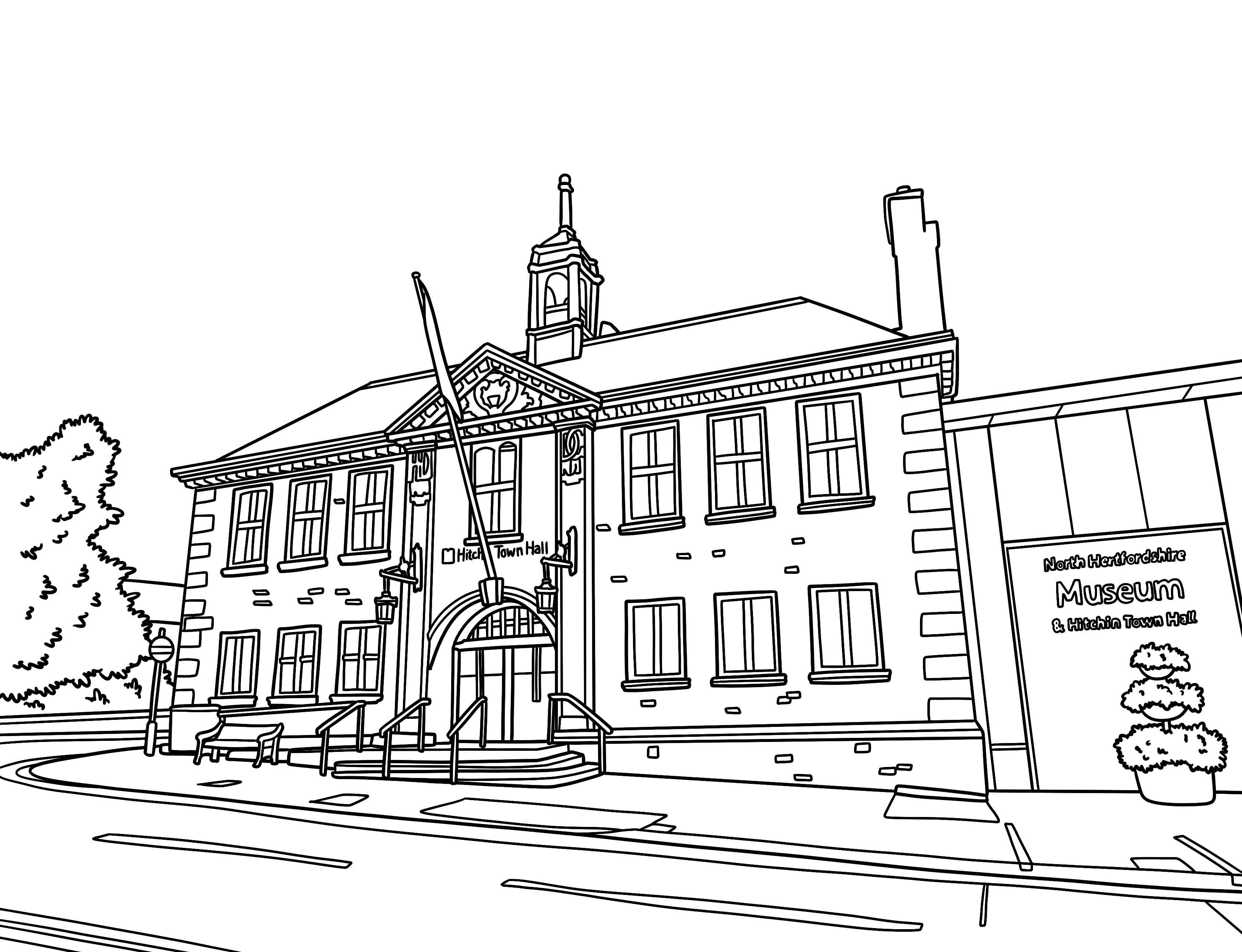 Hitchin Colouring Book (A4)