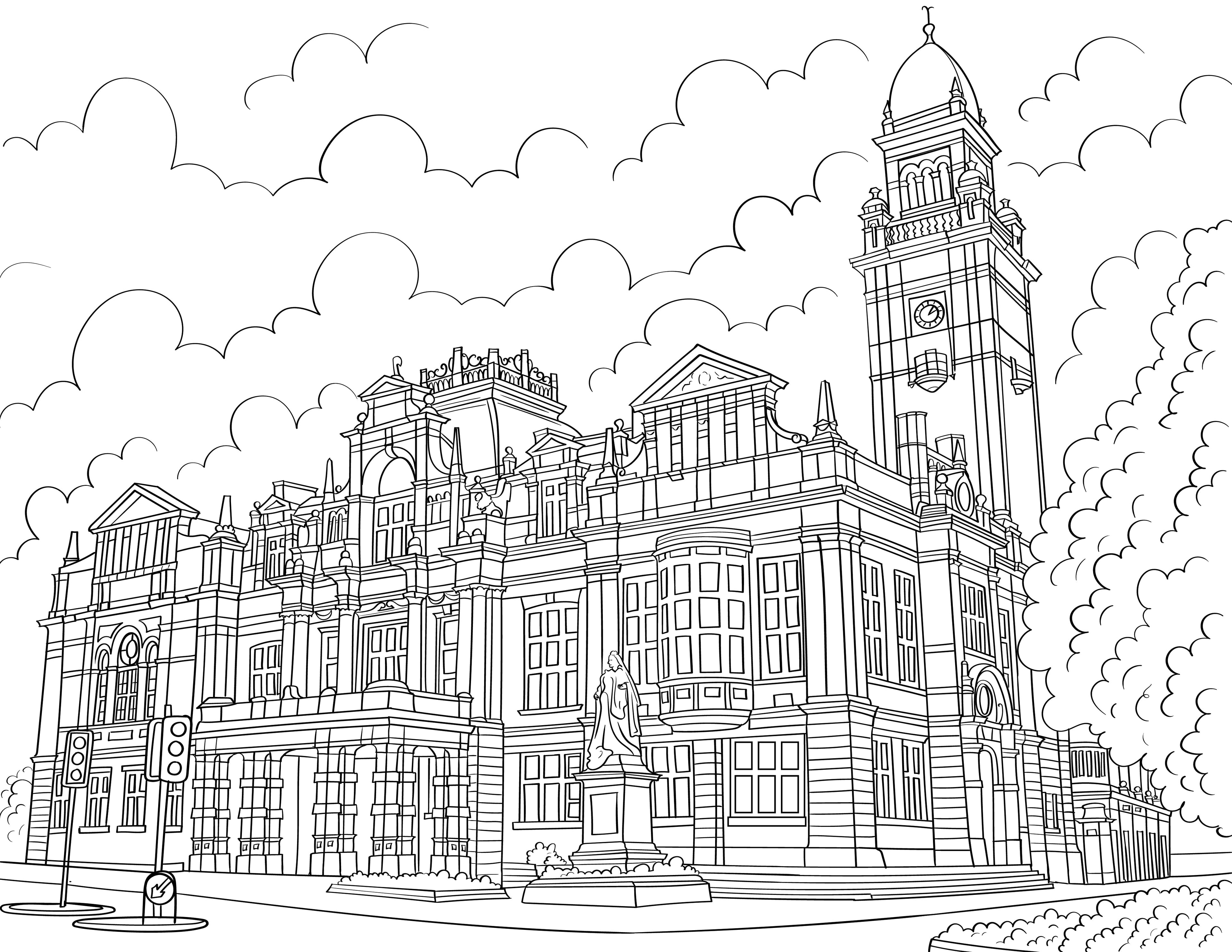 Leamington Spa Colouring Book (A4)