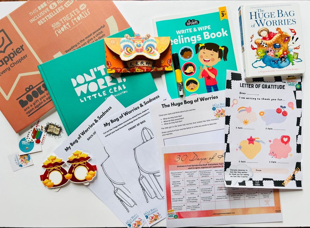 Little Literates Book Box Gift for Kids 4 - 7 years old | Christmas Gifts | Birthday Gifts | Hug in a Box for Children | Bookworm Gifts