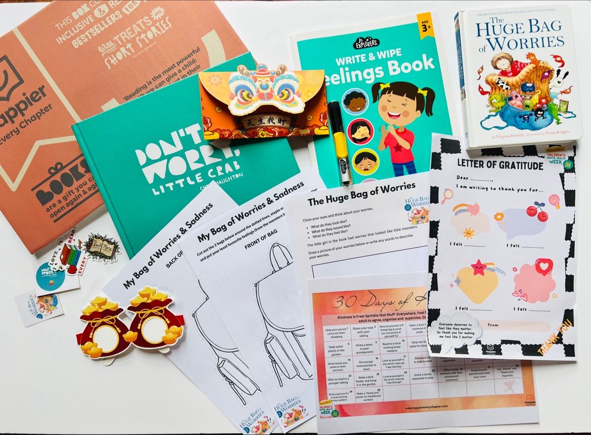 Little Literates Book Box Gift for Kids 4 - 7 years old | Christmas Gifts | Birthday Gifts | Hug in a Box for Children | Bookworm Gifts