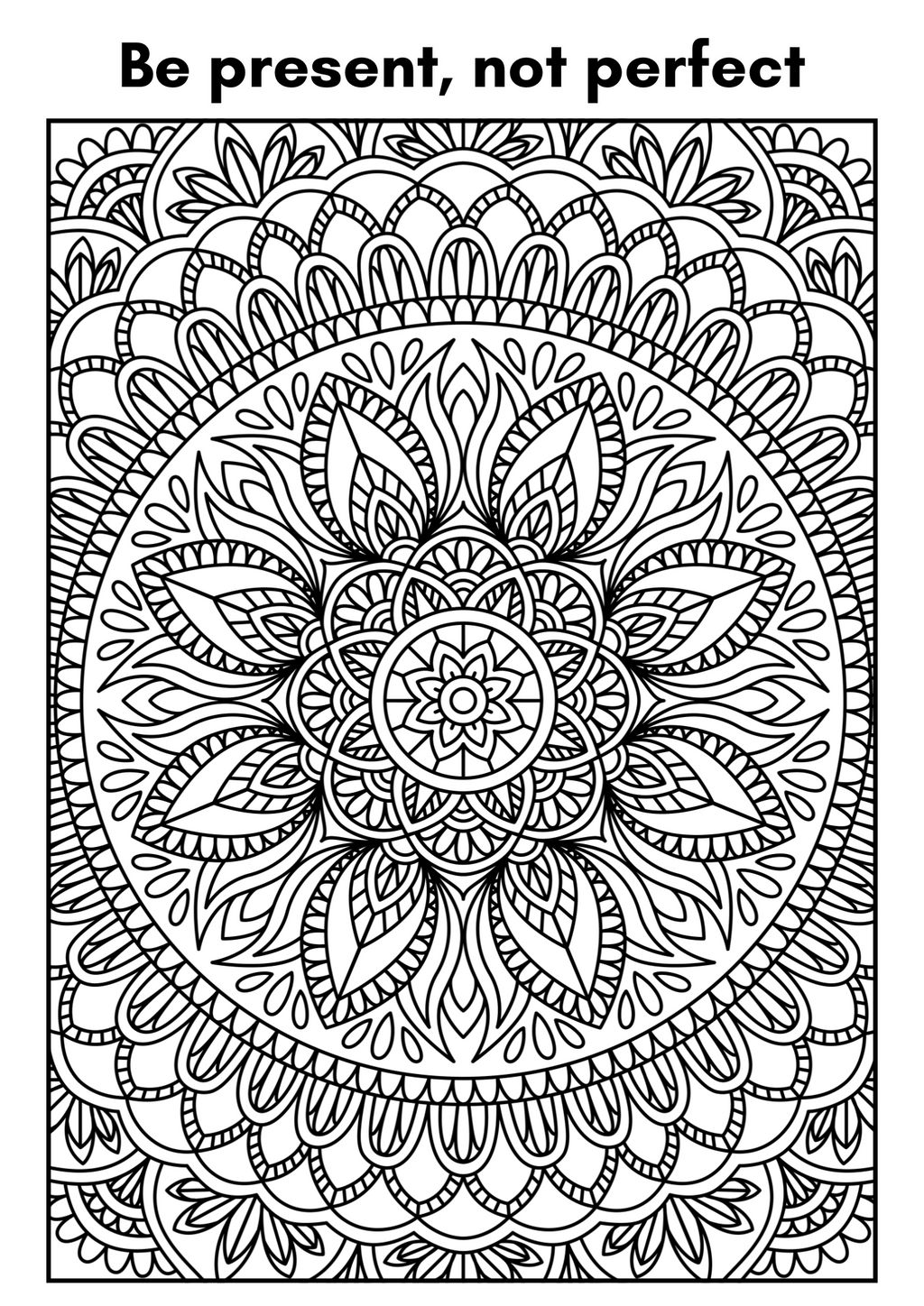 Mindful Colouring Book (A4)
