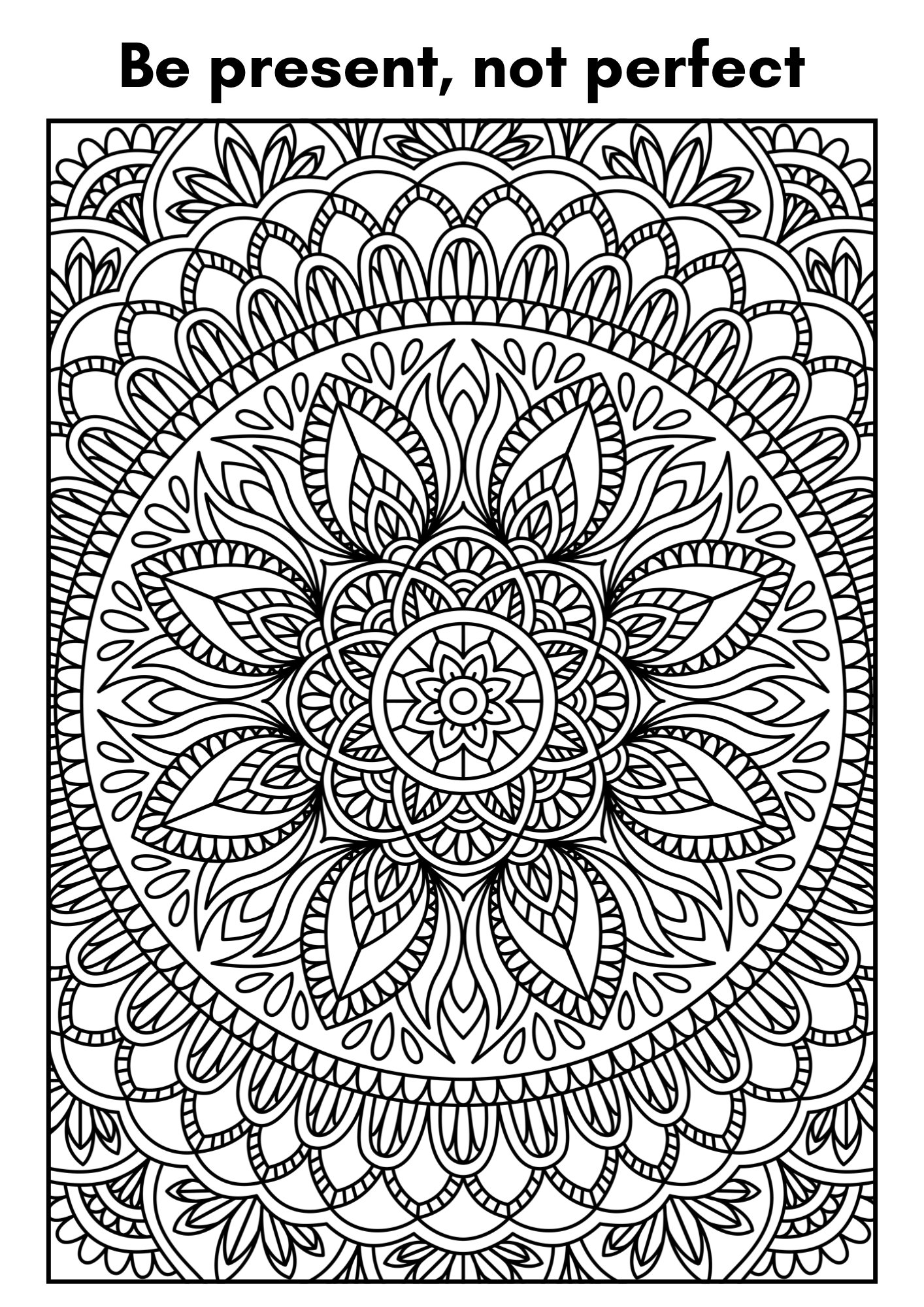 Mindful Colouring Book (A4)