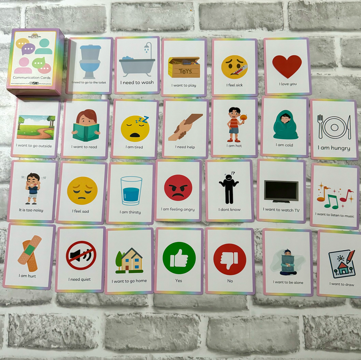 Now, Then & Next / Now & Next Stand & Flashcard Set