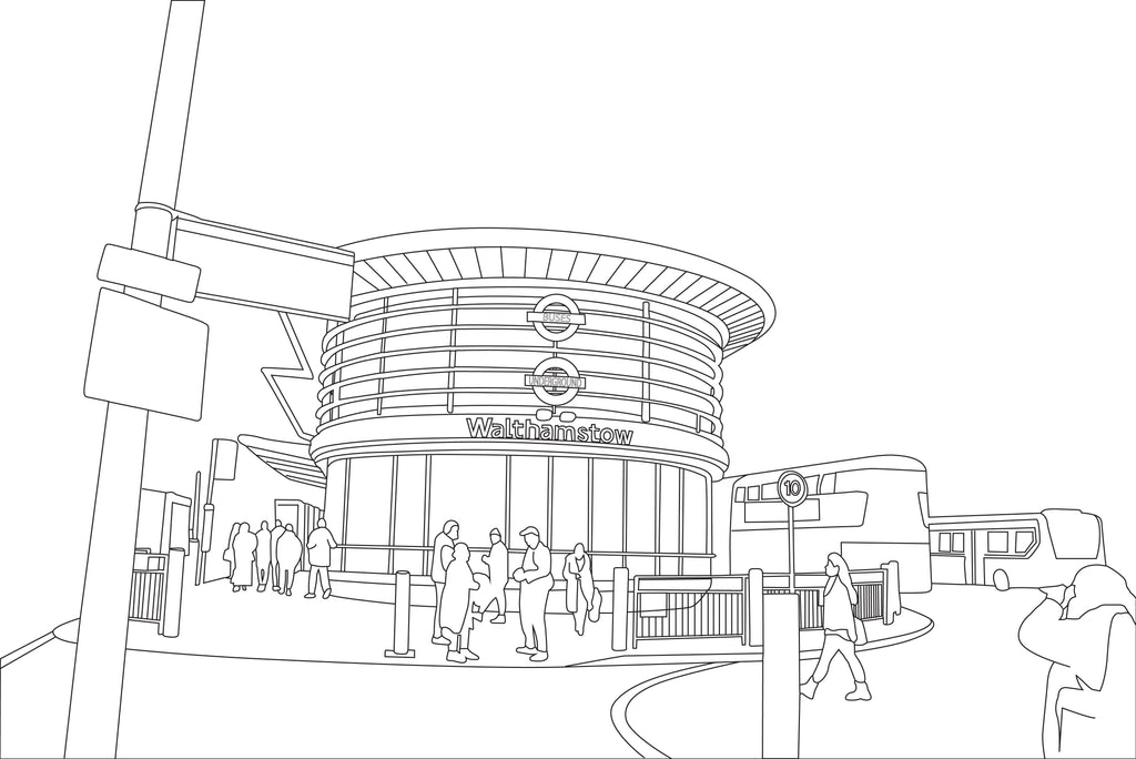 Walthamstow Colouring Book (A4)