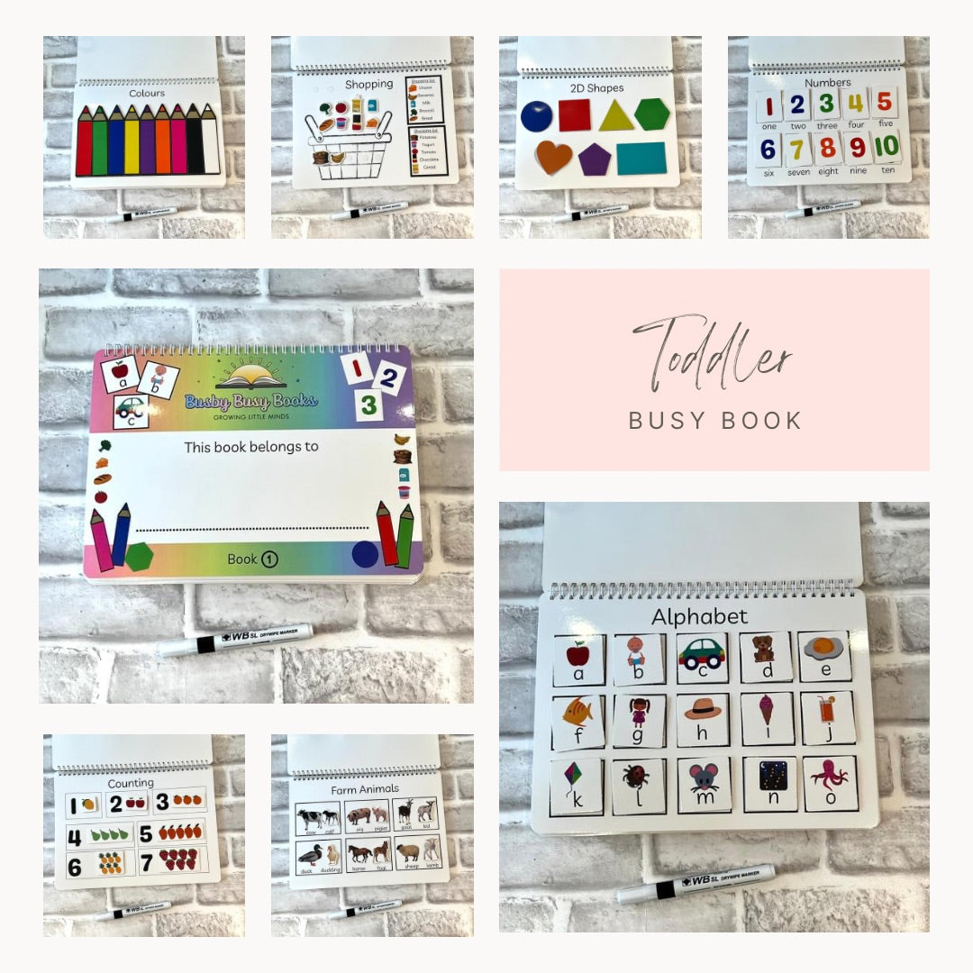 Book 1 - Age 2-4 Years - Toddler Busy Book